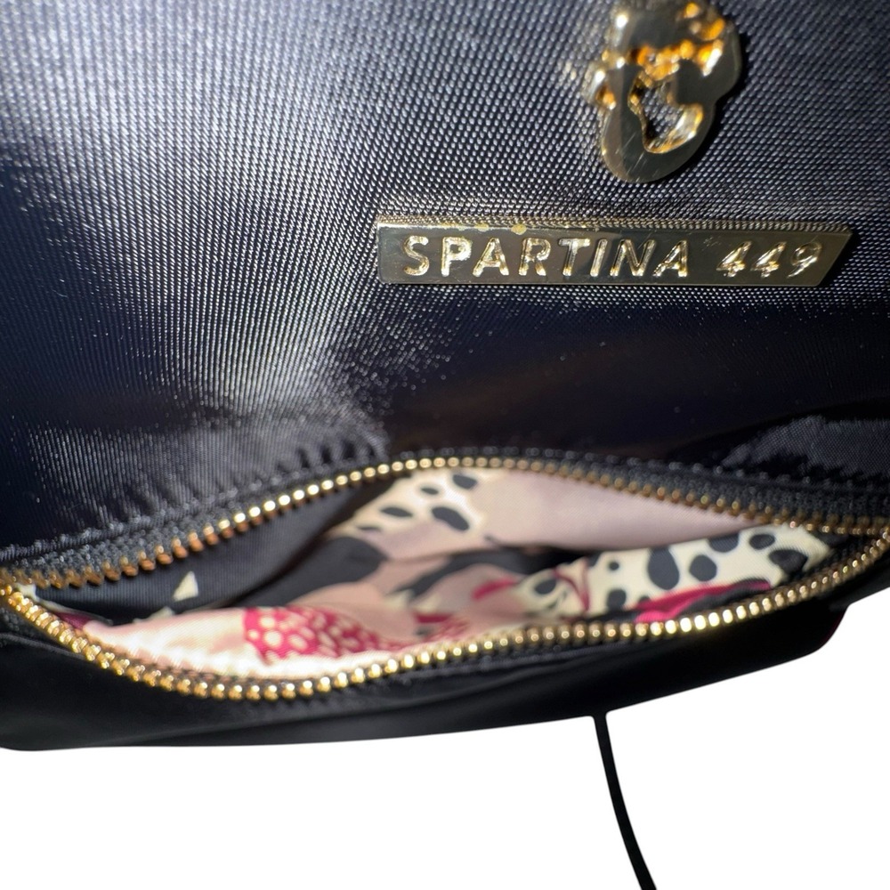 Spartina 449 Black Evie Armada Convertible Chic Backpack Handbag Multiple Pocket - Picture 8 of 14